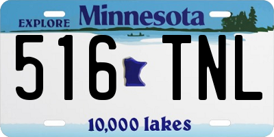 MN license plate 516TNL