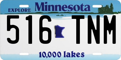 MN license plate 516TNM