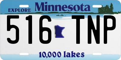 MN license plate 516TNP