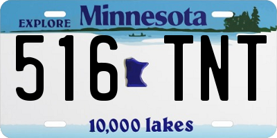 MN license plate 516TNT