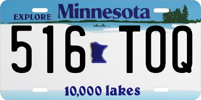 MN license plate 516TOQ