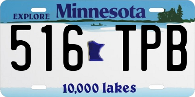 MN license plate 516TPB