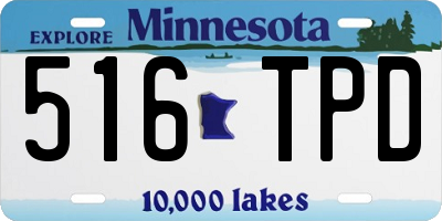 MN license plate 516TPD