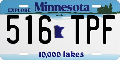 MN license plate 516TPF