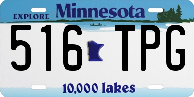 MN license plate 516TPG