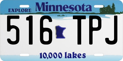 MN license plate 516TPJ