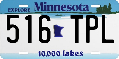 MN license plate 516TPL