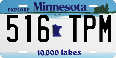 MN license plate 516TPM