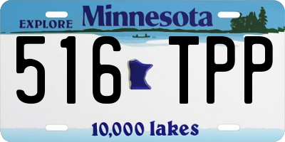 MN license plate 516TPP