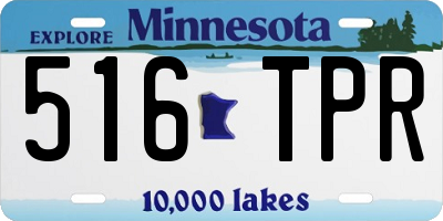 MN license plate 516TPR