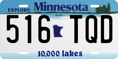 MN license plate 516TQD