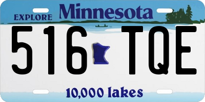 MN license plate 516TQE