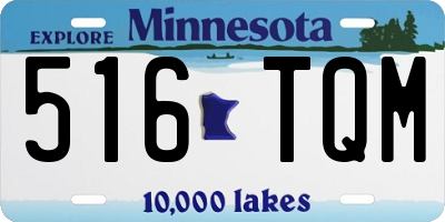 MN license plate 516TQM