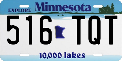 MN license plate 516TQT