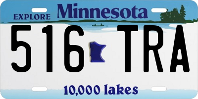 MN license plate 516TRA