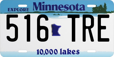 MN license plate 516TRE