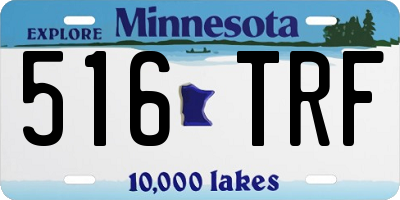 MN license plate 516TRF