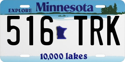 MN license plate 516TRK