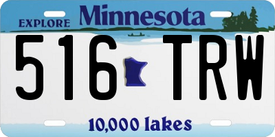 MN license plate 516TRW