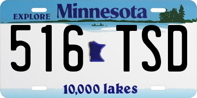 MN license plate 516TSD