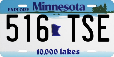 MN license plate 516TSE