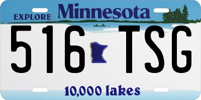 MN license plate 516TSG