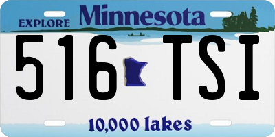 MN license plate 516TSI