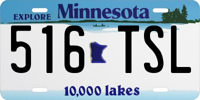 MN license plate 516TSL