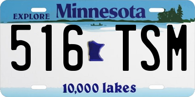 MN license plate 516TSM