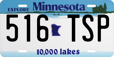 MN license plate 516TSP