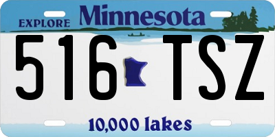 MN license plate 516TSZ