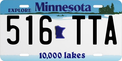 MN license plate 516TTA