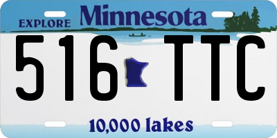 MN license plate 516TTC