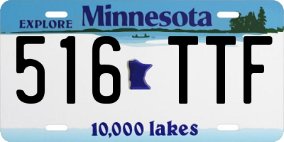 MN license plate 516TTF