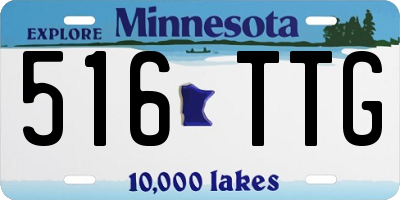MN license plate 516TTG