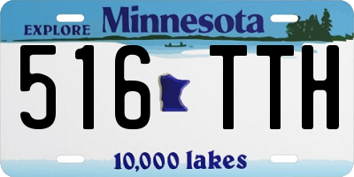 MN license plate 516TTH