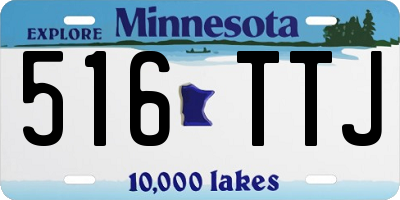 MN license plate 516TTJ