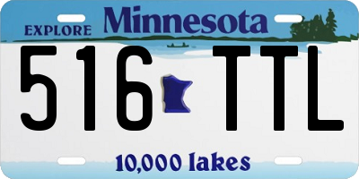 MN license plate 516TTL