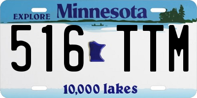 MN license plate 516TTM