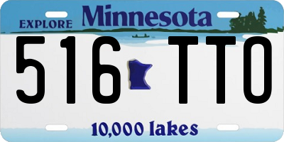 MN license plate 516TTO