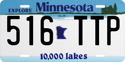 MN license plate 516TTP