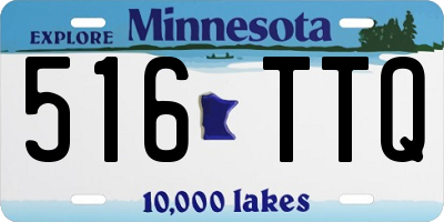 MN license plate 516TTQ