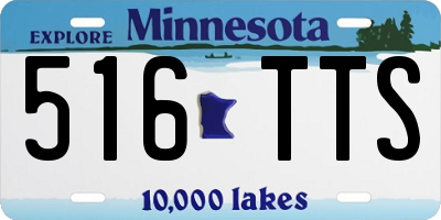 MN license plate 516TTS