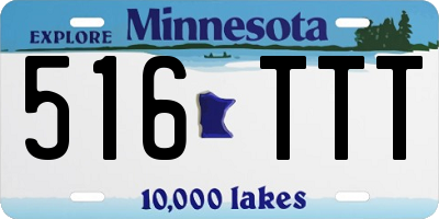 MN license plate 516TTT