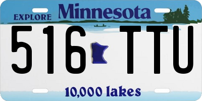MN license plate 516TTU