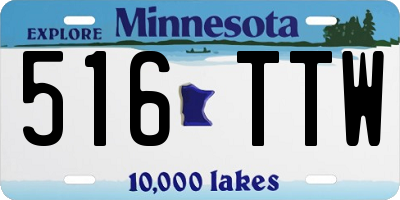 MN license plate 516TTW