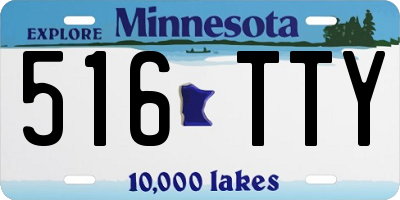 MN license plate 516TTY