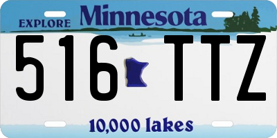 MN license plate 516TTZ