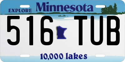 MN license plate 516TUB