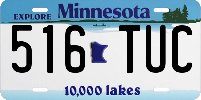MN license plate 516TUC